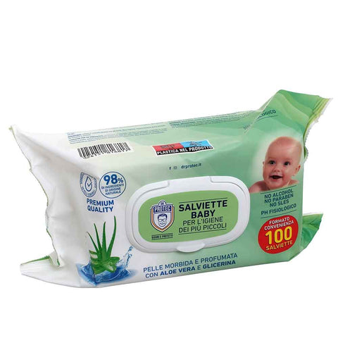 Pack of 100x Delicate Wet Wipes